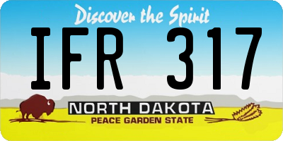 ND license plate IFR317