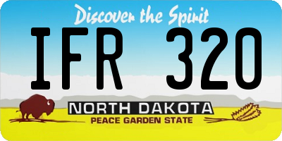 ND license plate IFR320
