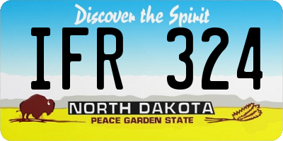 ND license plate IFR324