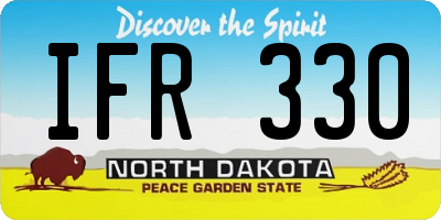 ND license plate IFR330