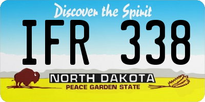 ND license plate IFR338