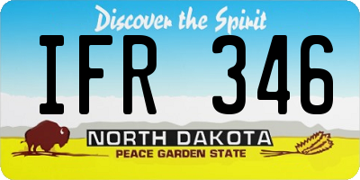 ND license plate IFR346