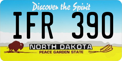ND license plate IFR390