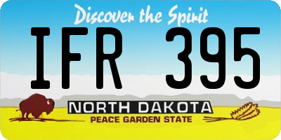 ND license plate IFR395