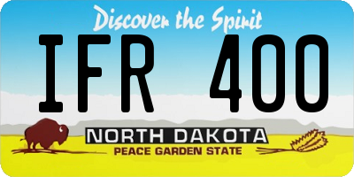 ND license plate IFR400