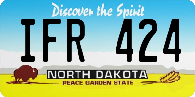 ND license plate IFR424