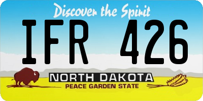 ND license plate IFR426