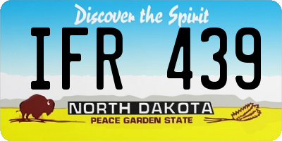 ND license plate IFR439
