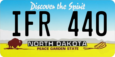 ND license plate IFR440