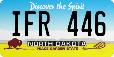 ND license plate IFR446