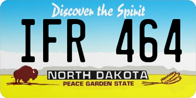 ND license plate IFR464