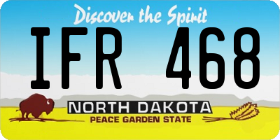 ND license plate IFR468