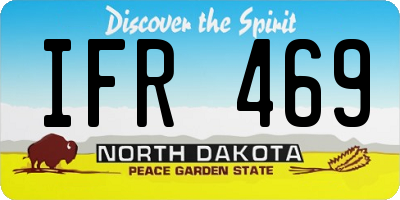 ND license plate IFR469