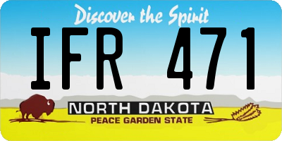 ND license plate IFR471