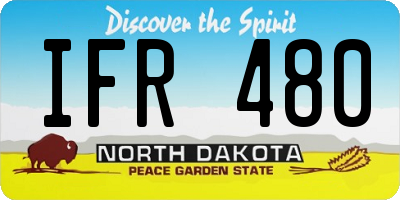 ND license plate IFR480