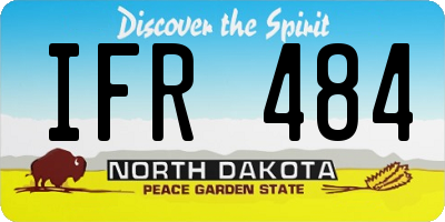 ND license plate IFR484