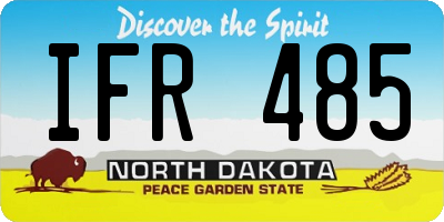 ND license plate IFR485