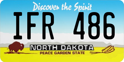 ND license plate IFR486