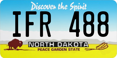 ND license plate IFR488