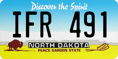 ND license plate IFR491