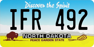 ND license plate IFR492