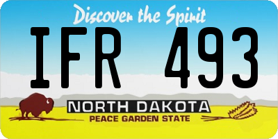 ND license plate IFR493