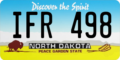 ND license plate IFR498