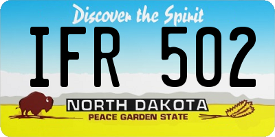 ND license plate IFR502