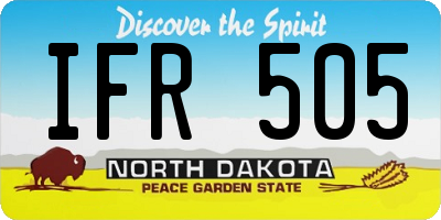 ND license plate IFR505
