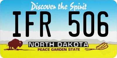 ND license plate IFR506