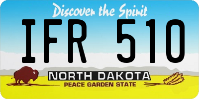 ND license plate IFR510