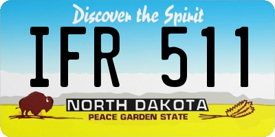ND license plate IFR511