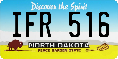 ND license plate IFR516