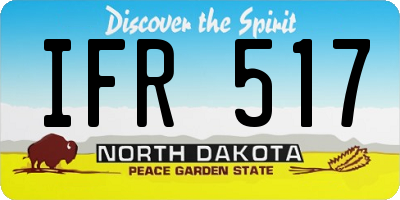 ND license plate IFR517