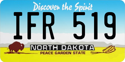 ND license plate IFR519