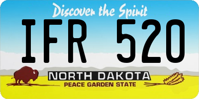 ND license plate IFR520