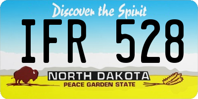ND license plate IFR528