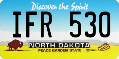 ND license plate IFR530