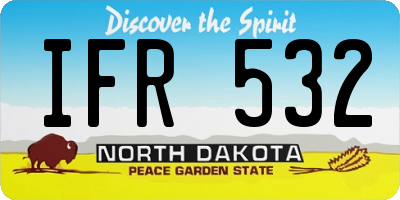 ND license plate IFR532