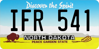 ND license plate IFR541