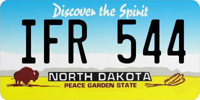 ND license plate IFR544