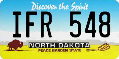 ND license plate IFR548
