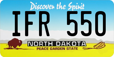 ND license plate IFR550
