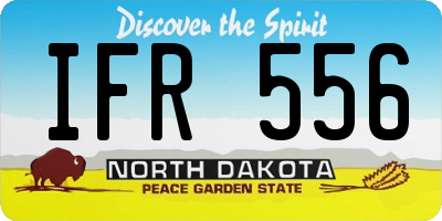 ND license plate IFR556