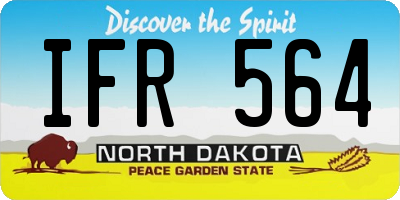 ND license plate IFR564