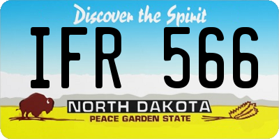 ND license plate IFR566
