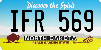 ND license plate IFR569