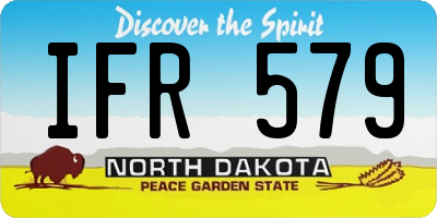 ND license plate IFR579