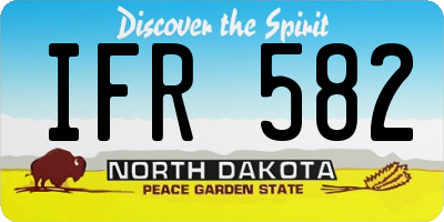 ND license plate IFR582