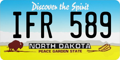 ND license plate IFR589